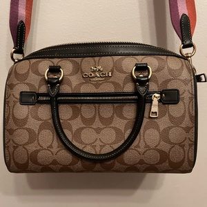 Coach satchel with detachable zGuitar strap